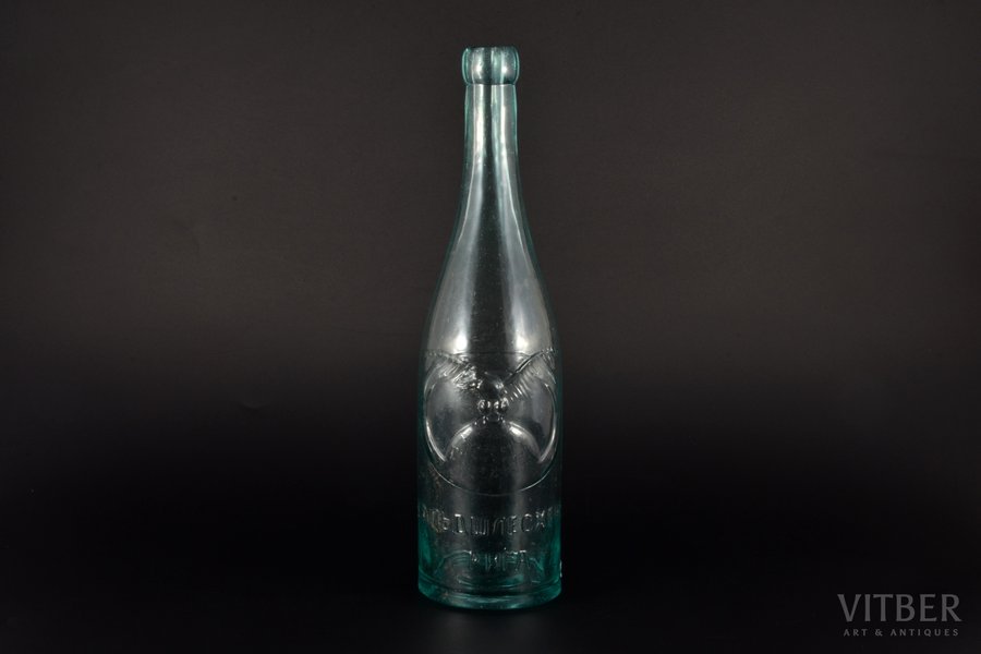 bottle, brewery "Waldschlösschen", Riga, Latvia, Russia, the beginning of the 20th cent., h 29 cm