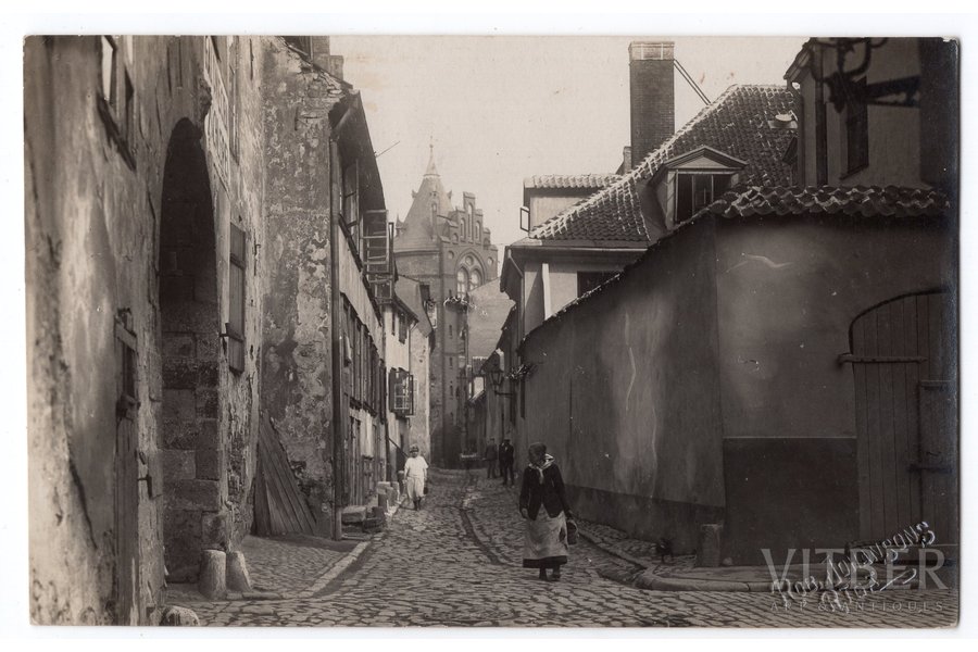 photography, Old Riga, Latvia, Russia, beginning of 20th cent., 13.8x8.8 cm
