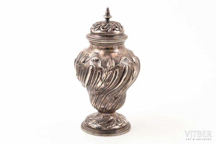 aromātiskā lampa, sudrabs, 925 prove, 195.6 g, 15.1 cm, 1844 g., Londona, Lielbritānija