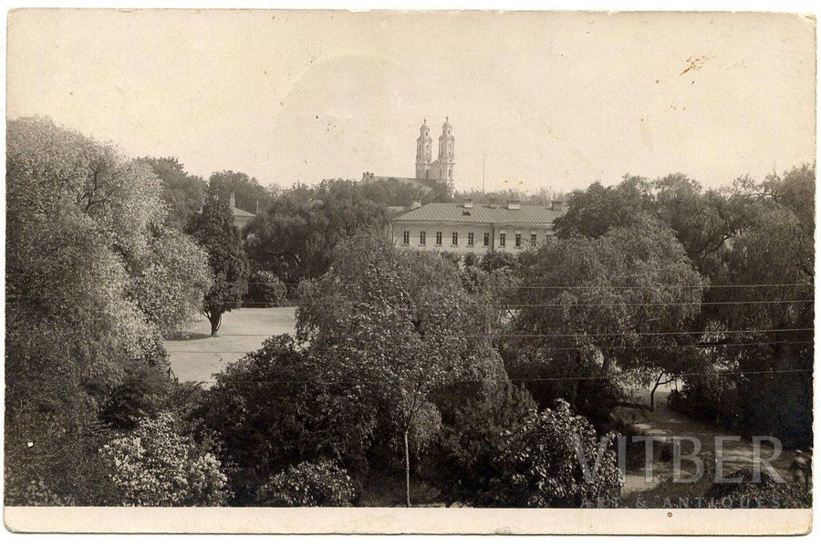 открытка, Даугавпилс, Крепостной собор, Латвия, 20-30е годы 20-го века, 8.9 x 13.8 см