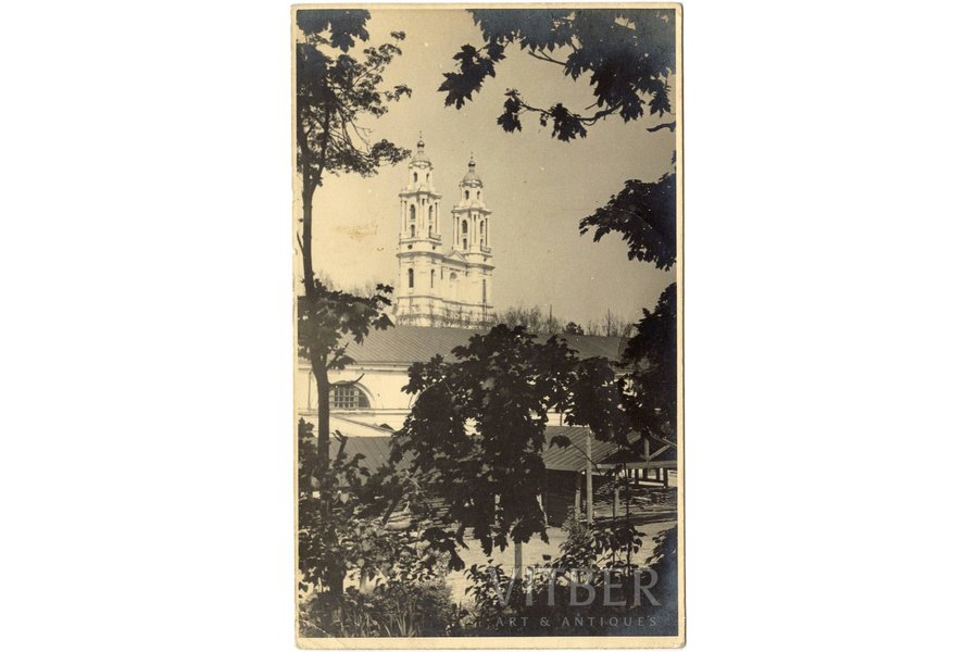 открытка, Даугавпилс, Крепостной собор, Латвия, 20-30е годы 20-го века, 13.7 x 8.3 см