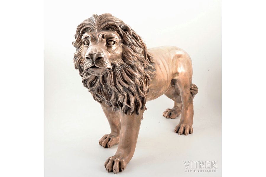 figurine, "Lion", silver, 925...