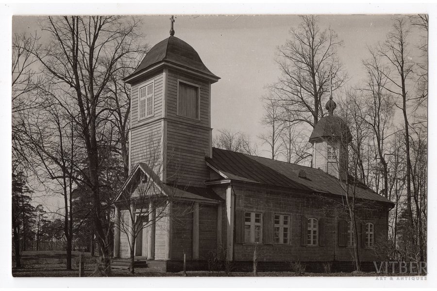 fotogrāfija, baznīca, Latvija, 20. gs. 20-30tie g., 14х8.8 cm