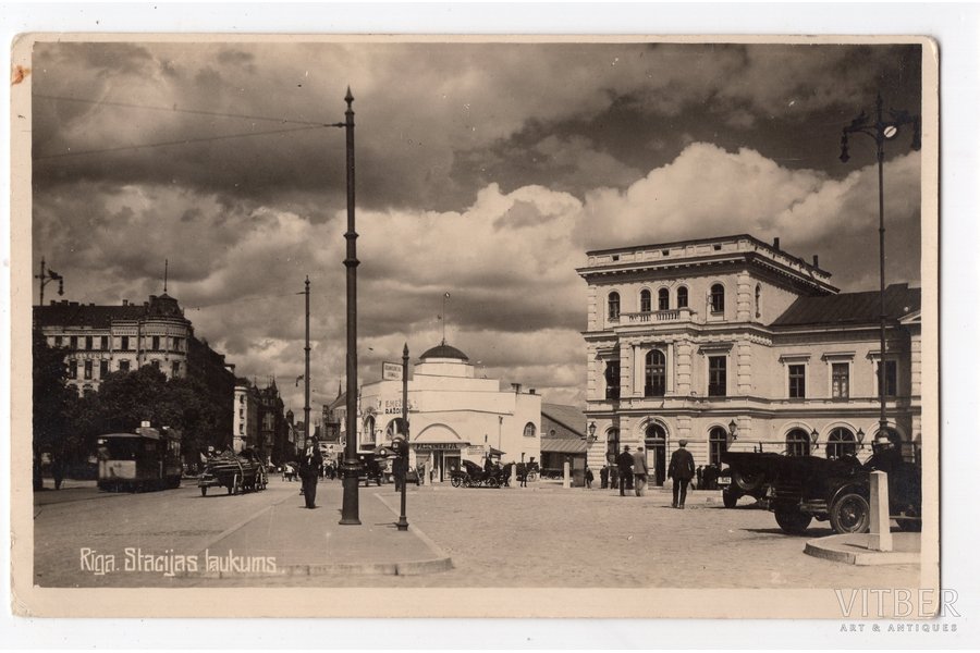 фотография, Рига, Латвия, 20-30е годы 20-го века, 13.6х8.6 см