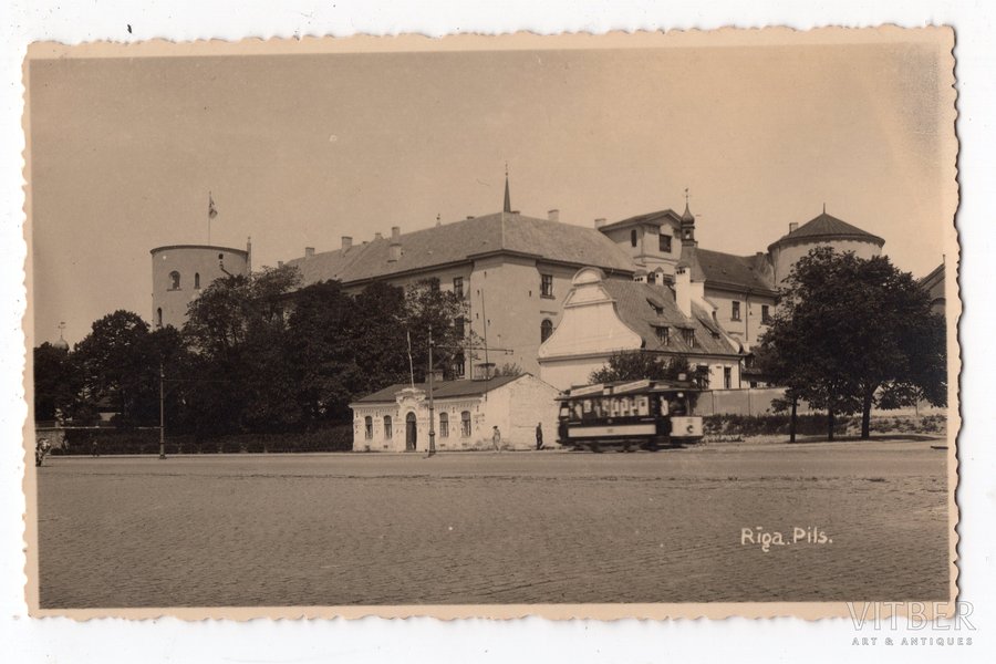 photography, Riga, Daugava embankment, Latvia, 20-30ties of 20th cent., 13.6х8.6 cm