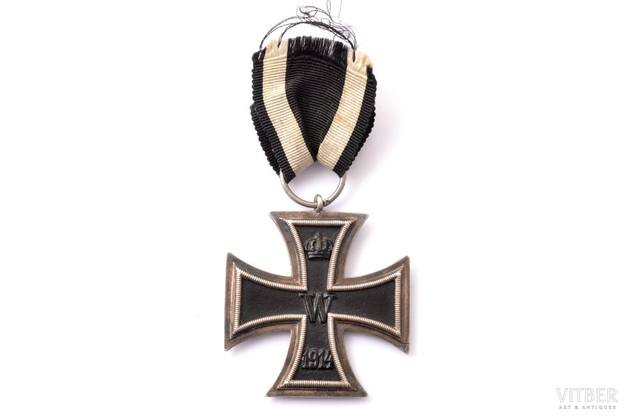 badge, Iron cross, 2nd class, WWI, Germany, 1914, 48 x 43.2 mm, 17.7 g