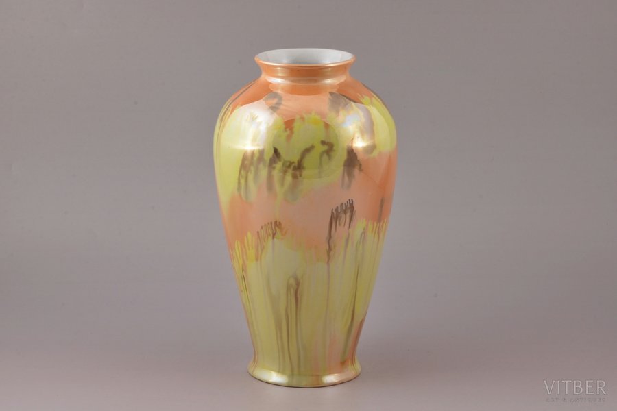 vase, porcelain, J.K. Jessen manufactory, Riga (Latvia), 1933-1935, h 23.8 cm, third grade