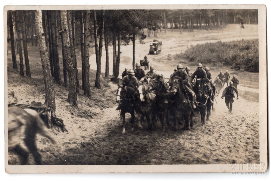 fotogrāfija, Latvijas armija, Smagās artilērijas divizions, Latvija, 20. gs. 20-30tie g., 13.8х8.8 cm