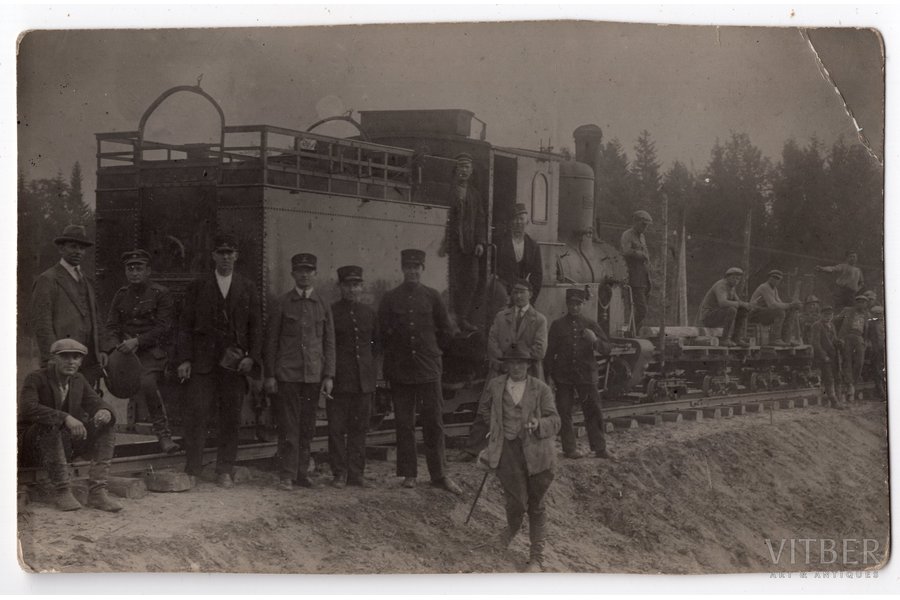 fotogrāfija, dzelzceļš, Latvija, 20. gs. 20-30tie g., 13.8х8.8 cm