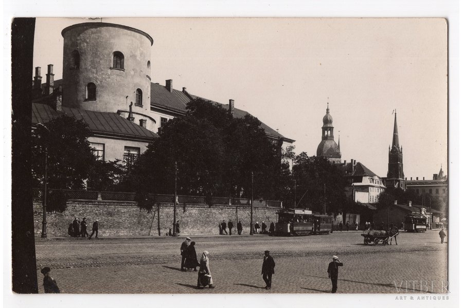 фотография, Рига, набережная Даугавы, Латвия, 20-е годы 20-го века, 14х9 см