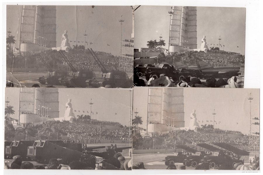 photography, 4 pcs., parade, USSR, 70ties of 20th cent., 12.2х9 14х9 cm