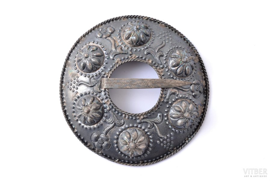 sakta, silver, 875 standard, 46.70 g., the item's dimensions Ø 10.2 cm, the 20-30ties of 20th cent., Latvia