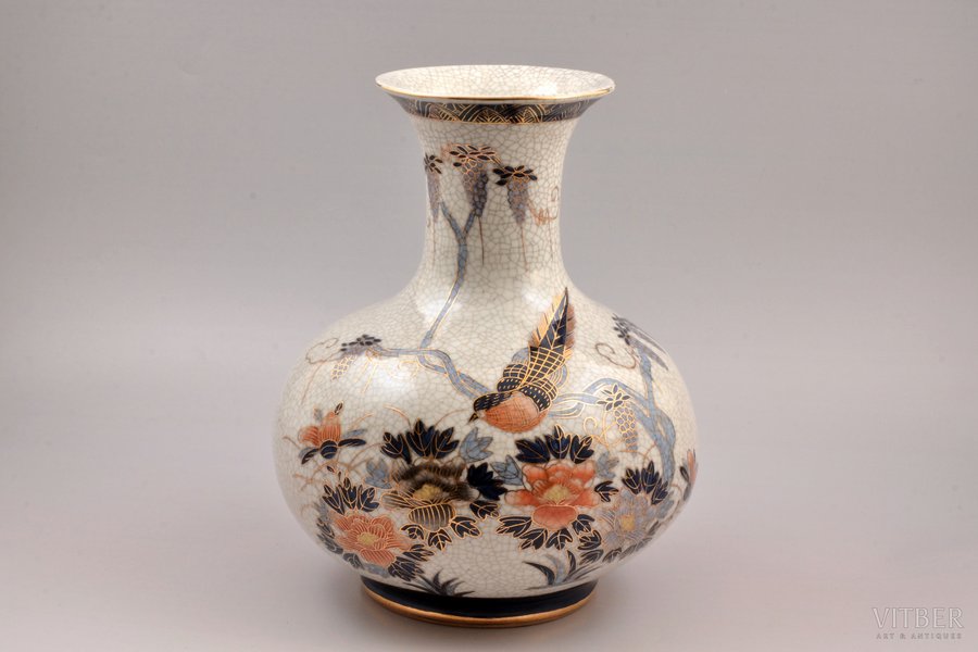 vāze, porcelāns, Ķīna, 20. gs., h 27 cm