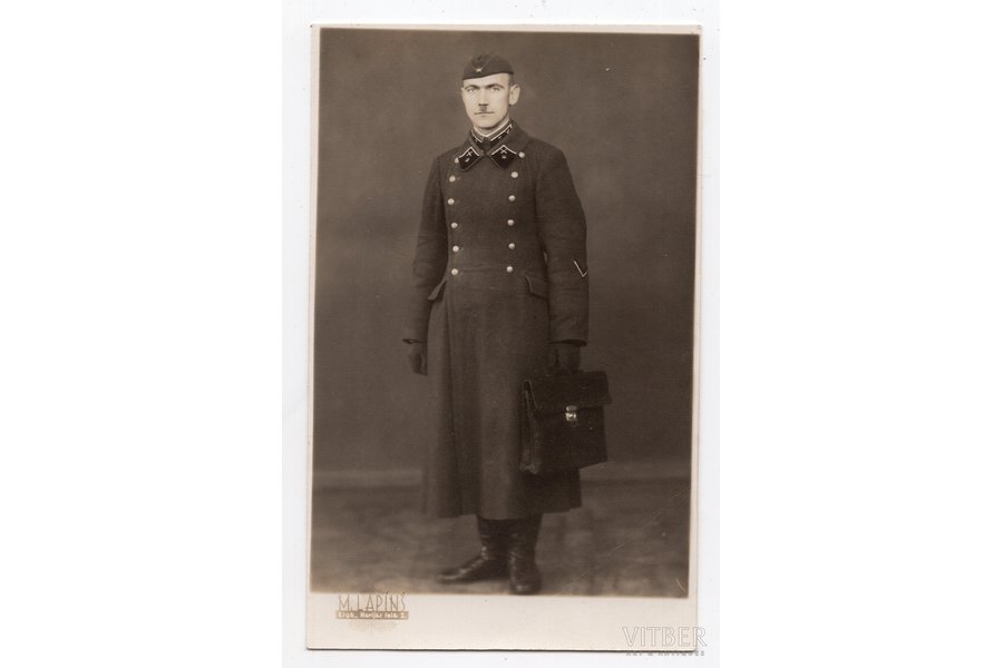 fotogrāfija, Sarkanarmijas 24. teritoriālais korpuss, jaunākais leitnants, artilērists, Latvija, 1941 g., 13.8х8.6 cm