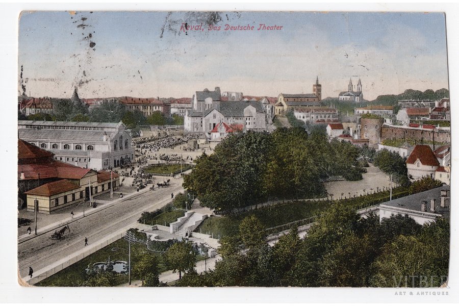 postcard, Tallinn, Russia, Estonia, beginning of 20th cent., 13.8х8.8 cm
