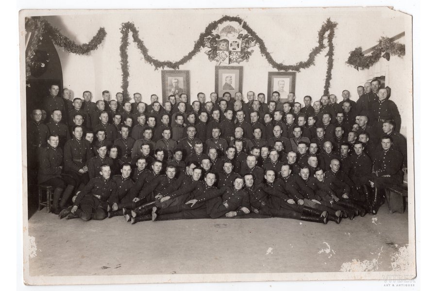 фотография, Латвийская армия, Рота стрелкового запаса инструкторов, Латвия, 20-30е годы 20-го века, 22x15.5 см