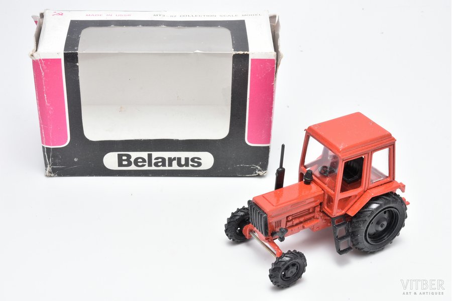 auto modelis, Belarus MTZ 82, metāls, PSRS, agrīns izlaidums
