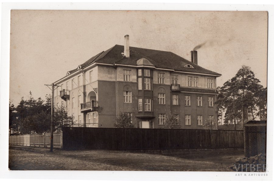 photography, Riga, Institute of Teachers, 20-30ties of 20th cent., 14х8.8 cm