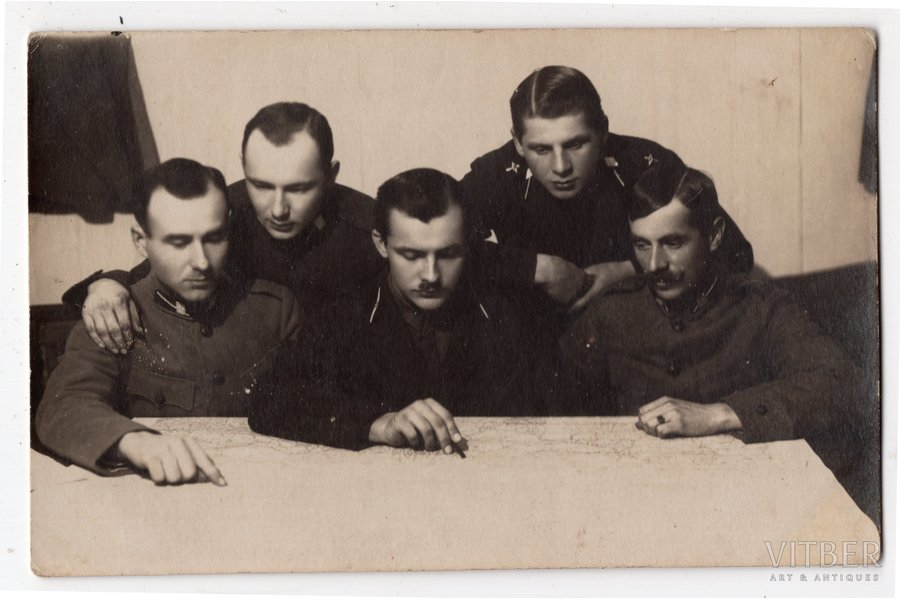 фотография, Латвийская армия, Авиационный полк, Латвия, 20-30е годы 20-го века, 13.5х8.5 см