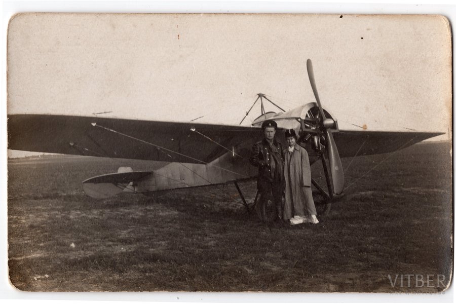 fotogrāfija, aviācijas pirmsākumi, Krievijas impērija, 20. gs. sākums, 14х8.8 cm