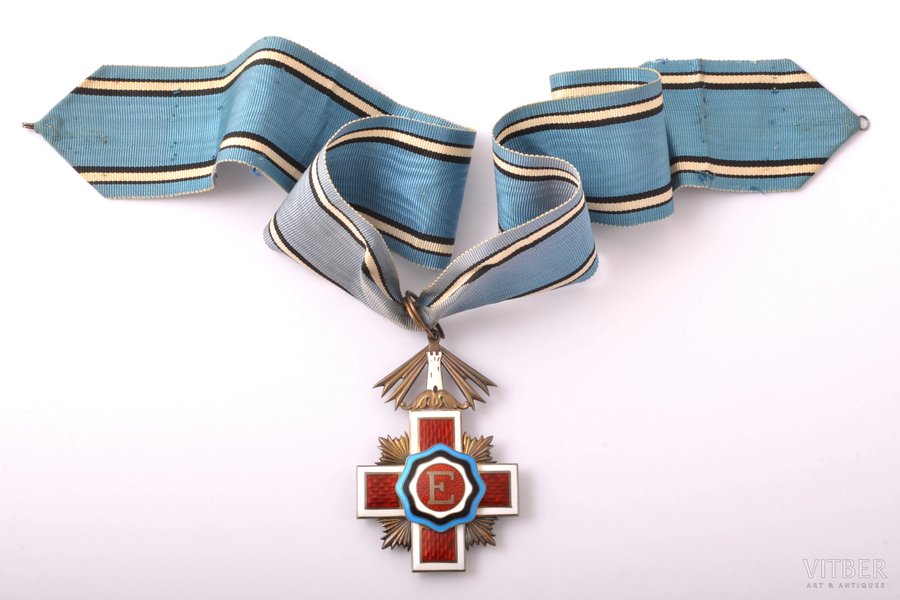 Igaunijas Sarkanā Krusta ordenis, 3. pakāpe, Igaunija, 20.gs. 30ie gadi, 68.2 x 45 mm