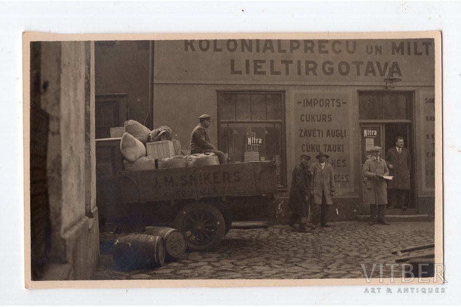 photography, Riga, truck, Latvia, 20-30ties of 20th cent., 13.5х8.2 cm