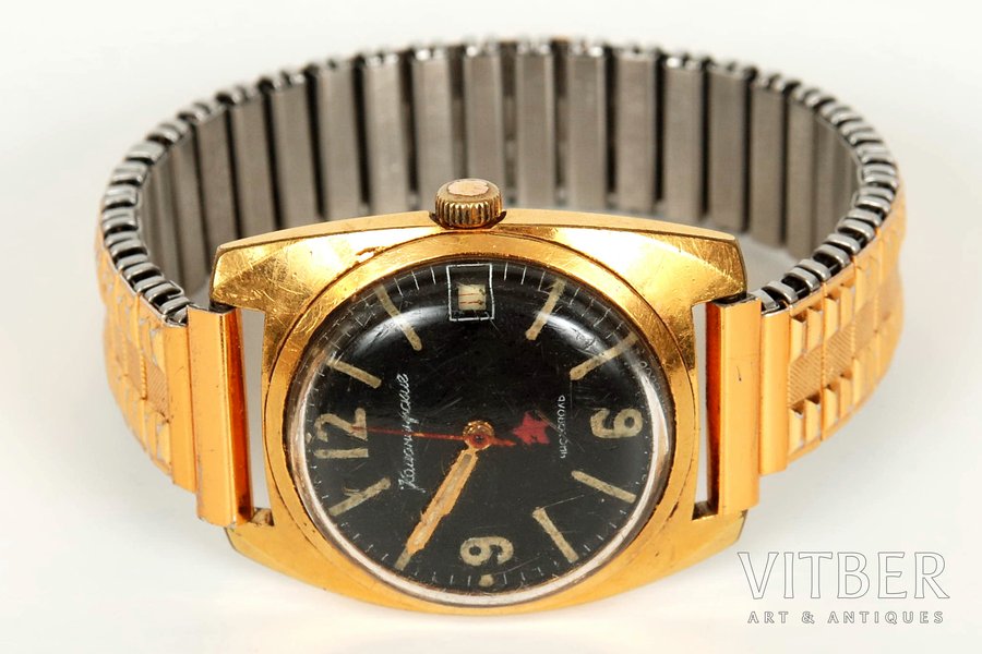 wristwatch, "Komandirskiye", Chistopol, USSR, the 60-70ies of 20th cent., metal, working condition