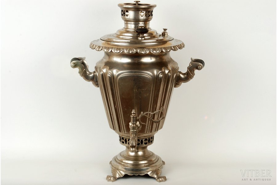 samovar, B.G.Teile manufactory, 47 cm, 6.2 kg, Russia, the beginning of the 20th cent.