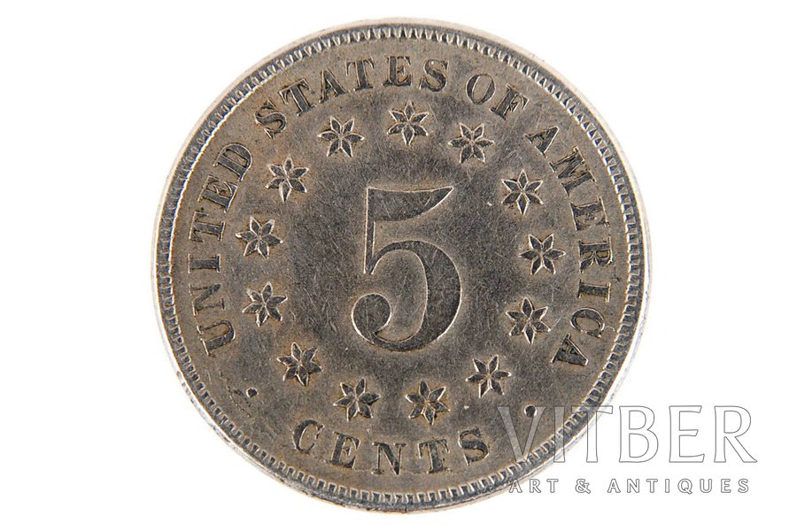 5 centi, 1882 g., ASV, 5.0 g