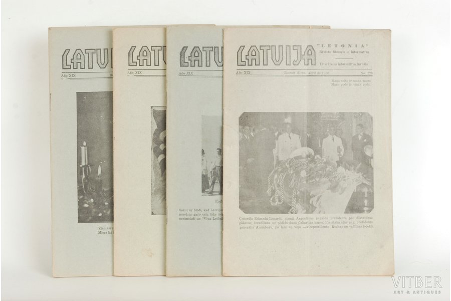 "Avīze "Latvija", 4 numuri", 1955-56, Buenos Aires, 26 x 4 pages