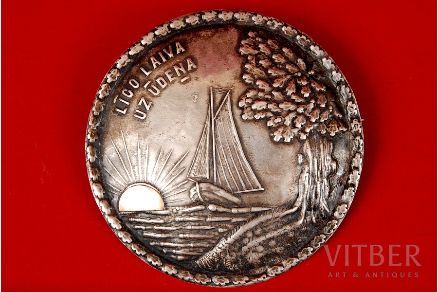 "Sakta", silver, 875 standard, 16.6 g., the 20-30ties of 20th cent., Latvia