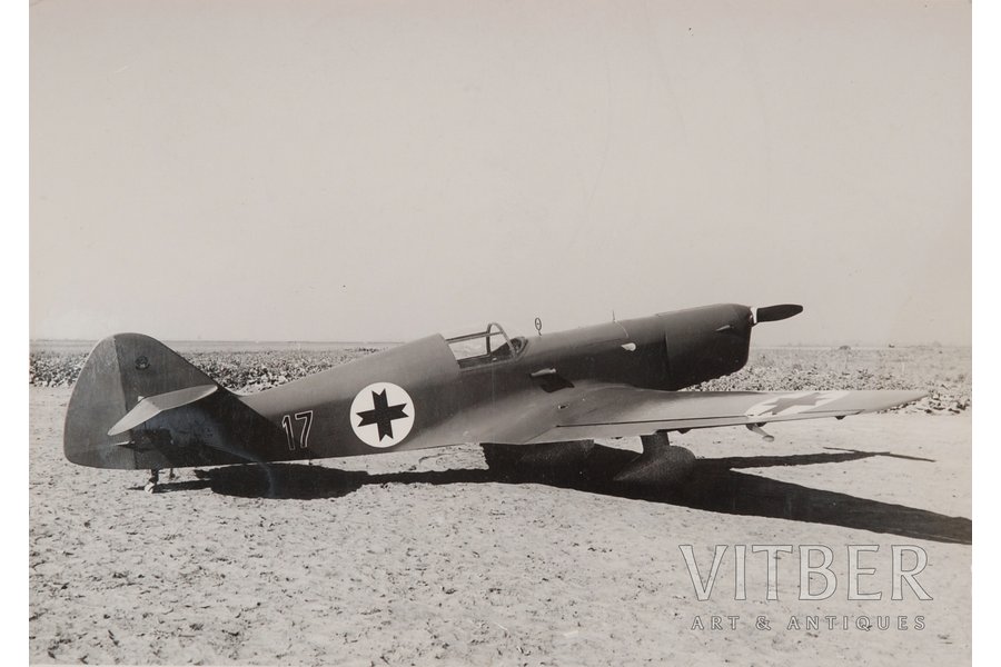 фотография, Самолёт "Aizsarg", 20-30е годы 20-го века, 13.5 x 18.5 см