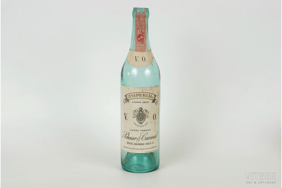 бутылка, Ликёрная фабрика "Schaar & Caviezel", Imperial, 27 см, Латвия, 20-30е годы 20го века