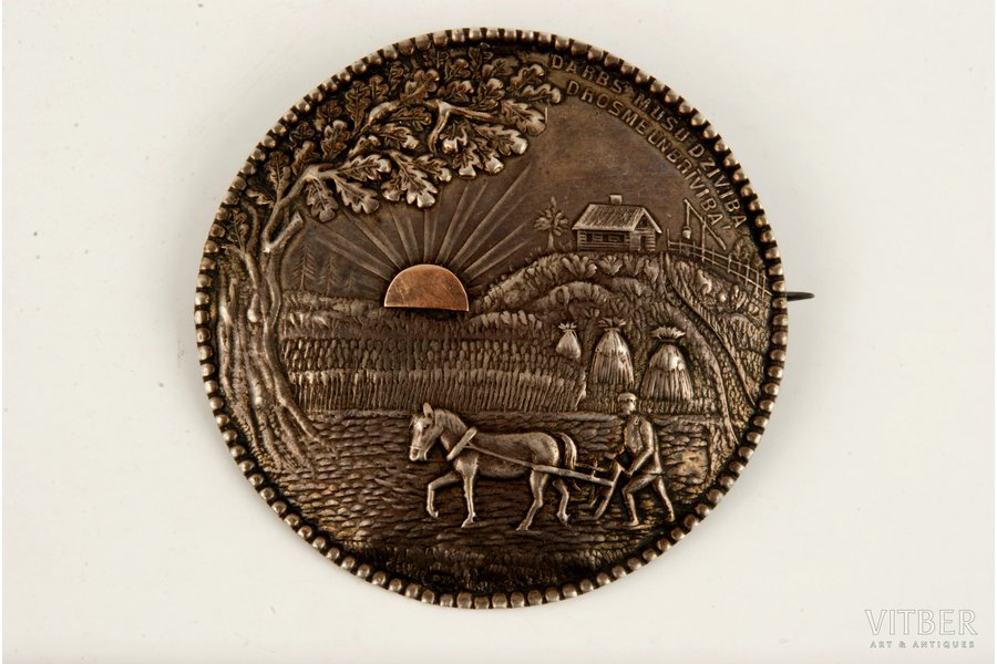 Sakta, silver, 875 standard, 15.46 g., the 20-30ties of 20th cent., Latvia, 64 cm