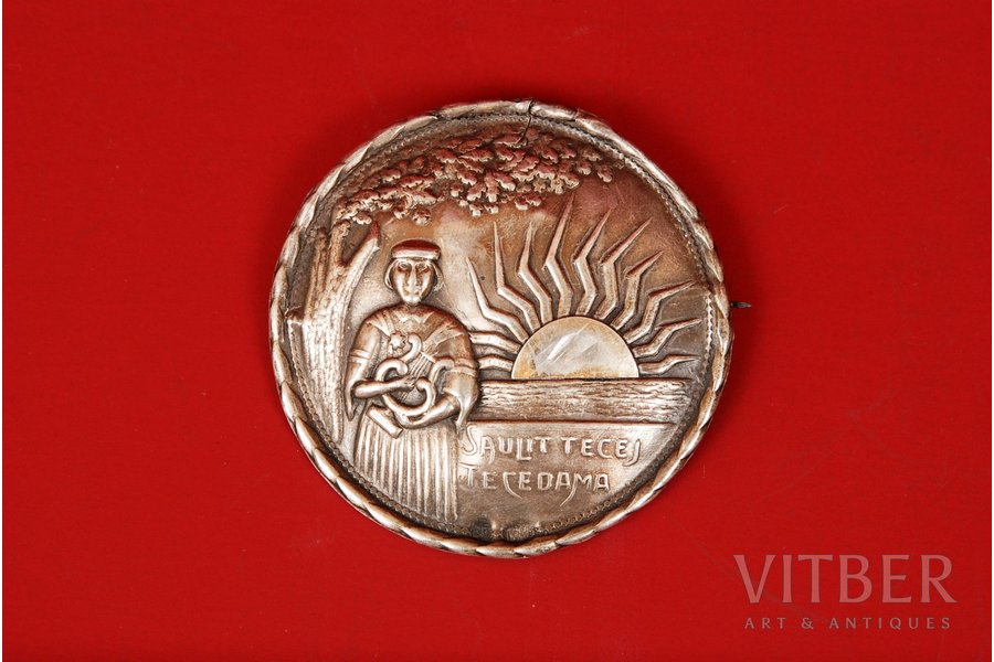 "Sakta", silver, 875 standard, 7.9 g., the 20-30ties of 20th cent., Latvia