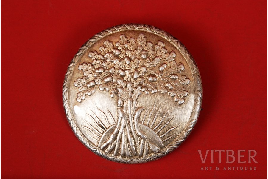 "Sakta", silver, 875 standard, 11.3 g., the 40-50ies of 20 cent., Latvia, USSR