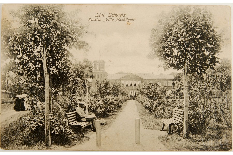 postcard, Livl. Schweiz Pension "Villa Nachtigall", 1905