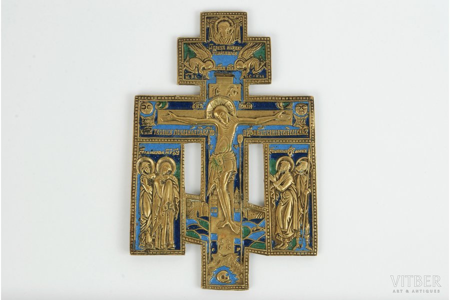 3 enamel colours, bronze, Russia, the beginning of the 20th cent., 16.5 x 11 cm