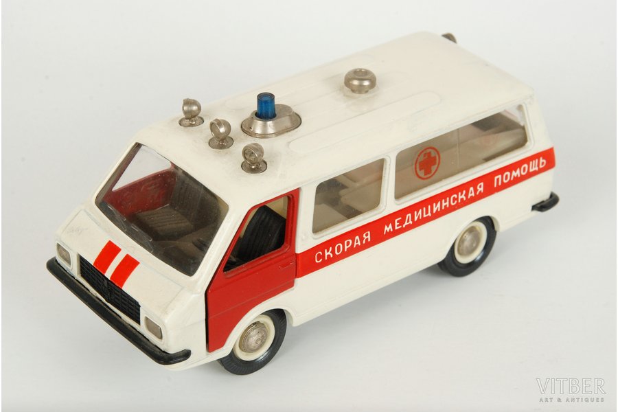 car model, RAF M-22031 Nr. A27, "Ambulance", metal, USSR