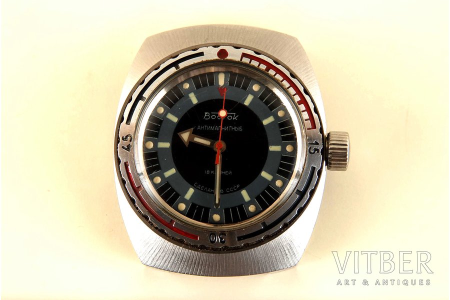 rokas pulkstenis, "Vostok", Amfībija, 574496, PSRS, 20gs. 60-70tie gadi