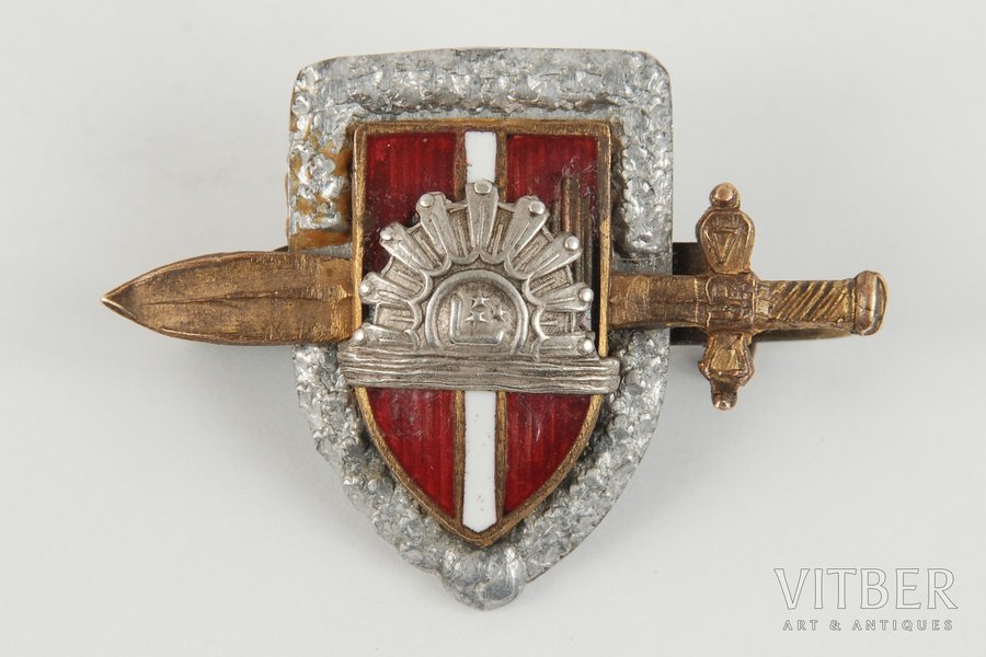 badge, Badge of Latvian army's victory over Bermont, Latvia, 20-30ies of 20th cent.