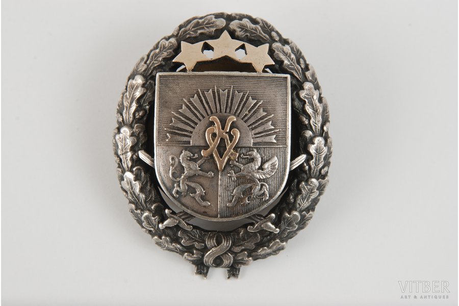 badge, Officer courses for infantry, Latvia, 20-30ies of 20th cent.