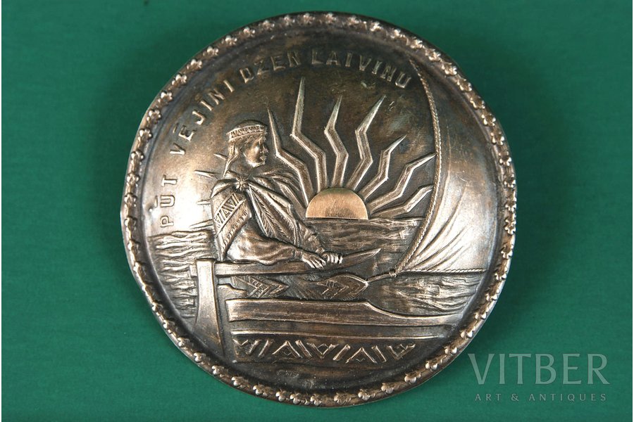 "Sakta", silver, 875 standard, 13.1 g., the 20-30ties of 20th cent., Latvia