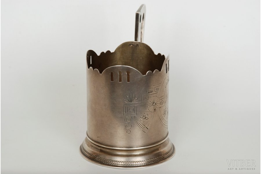 tea glass-holder, silver, Ivan Futikin, 84 standard, 147.25 g, 1897, Moscow, Russia