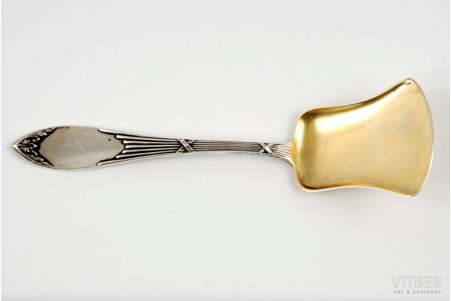 spoon, silver, for sugar, 84 standard, 28.8 g, the beginning of the 20th cent., Russia