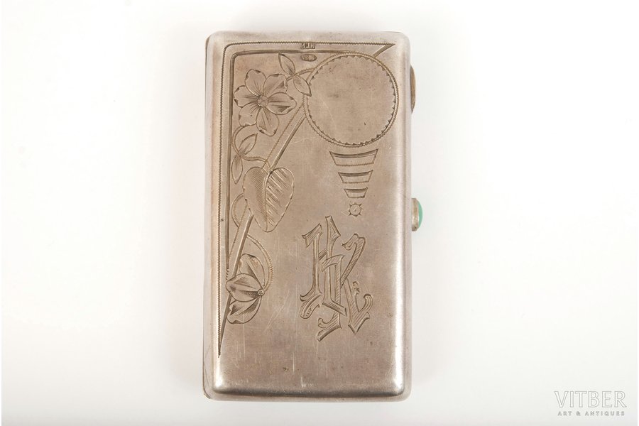 purse, silver, Grigory Ivanov, 84 standard, 93 g, the beginning of the 20th cent., Moscow, Russia, 5 x 9 cm