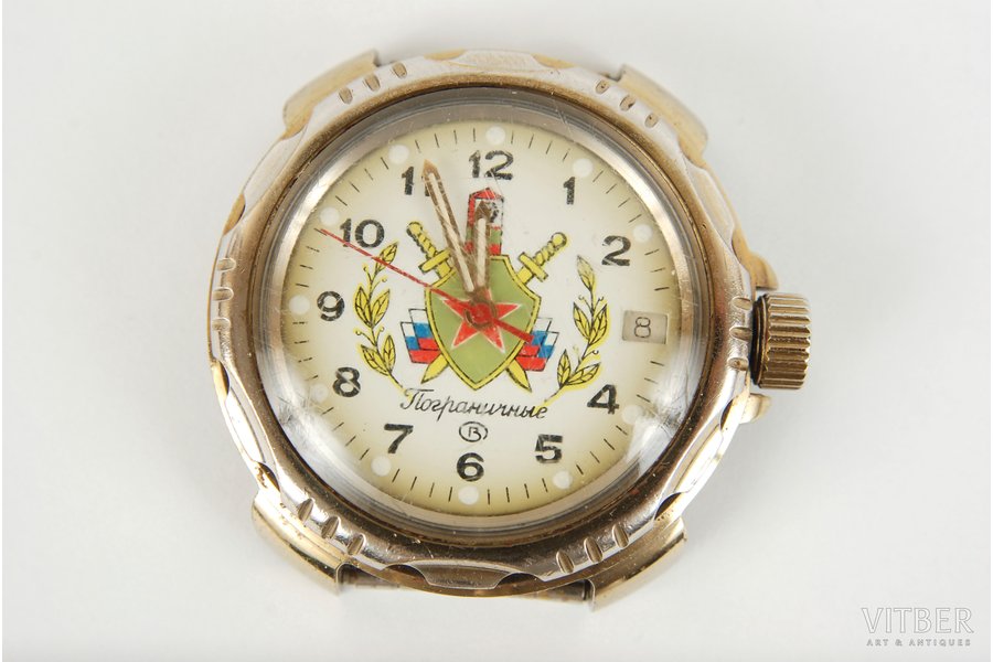 наручные часы, "Пограничные", СССР, начало 20-го века, в рабочем состоянии