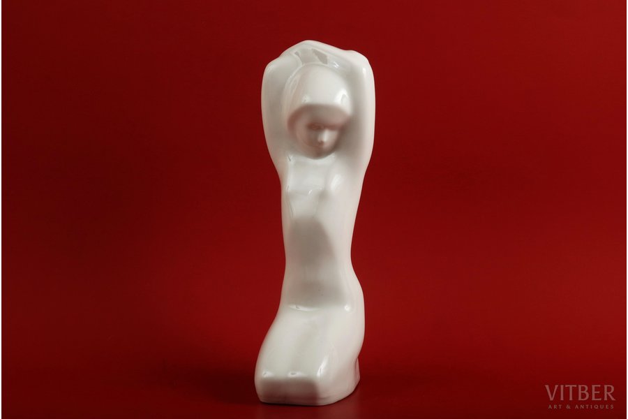 figurine, Human Child, porcelain, Riga (Latvia), USSR, Riga porcelain factory, molder - Rimma Pancehovskaya, the 50ies of 20th cent., 23 cm