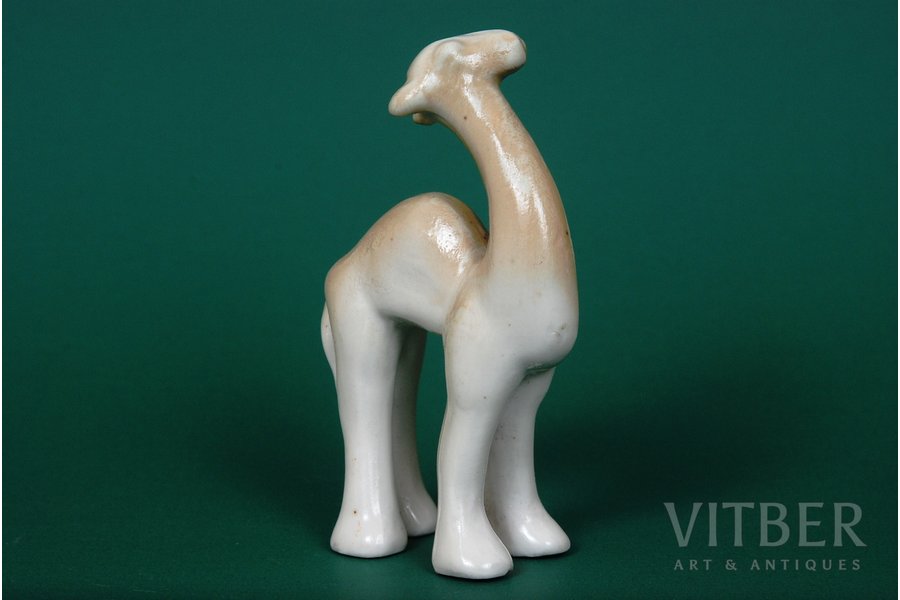 figurine, Camel, porcelain, Riga (Latvia), USSR, Riga porcelain factory, the 50ies of 20th cent.