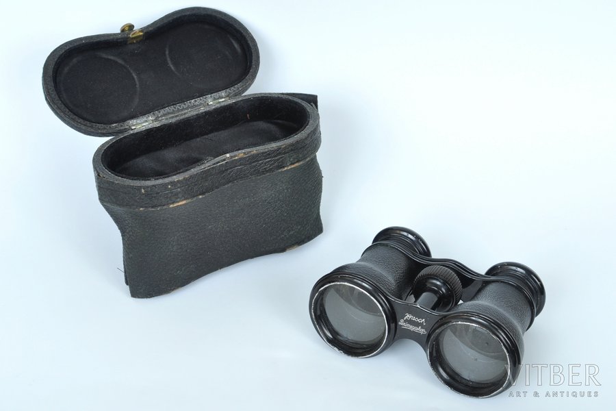 binoculars, Busch Perimegaskop, F.Bewald, Riga, Germany, the 20-30ties of 20th cent., 5 x 7.5 x 11 cm